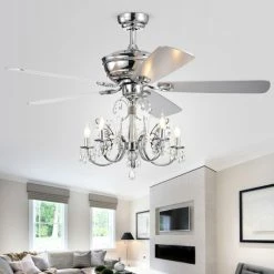 Coupon 🎉 Silver Orchid Finlayson 52-inch 5-light Chrome Lighted Ceiling Fan With Reversible Blades ✨ -Silver Orchid Shop unnamed file 1081