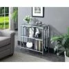 Buy 🤩 Silver Orchid Abeles Square Chrome 3-tier Bookcase 🧨