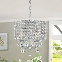 Best Pirce 👍 Silver Orchid Windsor Crystal Chandelier 😍