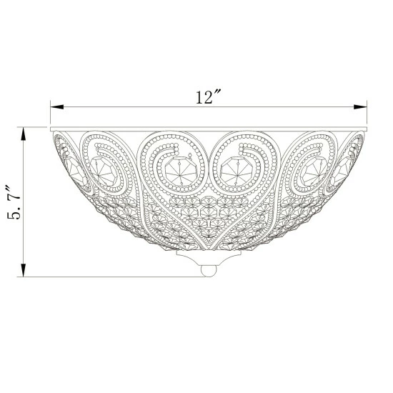 Best Pirce ๐ Silver Orchid Gilbert 3-Light Chrome And Crystal Flush Mount With Crystal Bowl Shade โญ 5 Best Pirce ๐ Silver Orchid Gilbert 3-Light Chrome And Crystal Flush Mount With Crystal Bowl Shade โญ - Image 3
