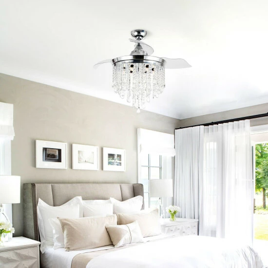 Top 10 ๐ Silver Orchid Shearer 3-blade 42-inch Chrome/Crystal Ceiling Fan Chandelier โ๏ธ 4 Top 10 ๐ Silver Orchid Shearer 3-blade 42-inch Chrome/Crystal Ceiling Fan Chandelier โ๏ธ - Image 2