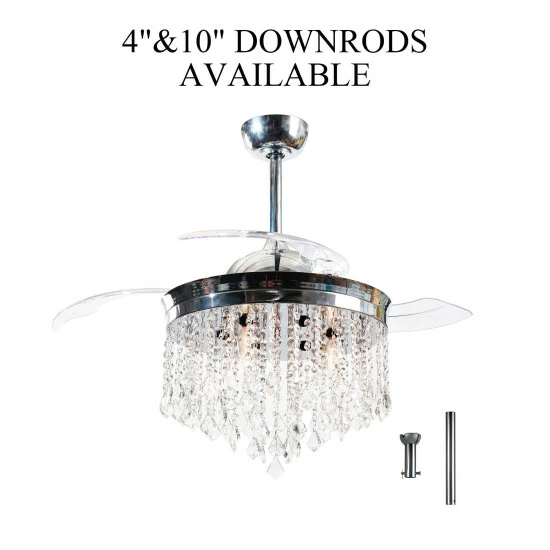 Top 10 ๐ Silver Orchid Shearer 3-blade 42-inch Chrome/Crystal Ceiling Fan Chandelier โ๏ธ 7 Top 10 ๐ Silver Orchid Shearer 3-blade 42-inch Chrome/Crystal Ceiling Fan Chandelier โ๏ธ - Image 5