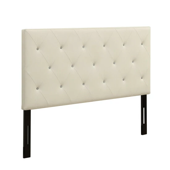 Best Pirce ๐ Silver Orchid Heston Contemporary Crystal Diamond Tufted Black Headboard โจ - Image 4