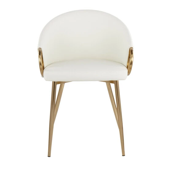 Flash Sale ๐งจ Silver Orchid Battista Glam Gold Upholstered Chair - N/A Silver Velvet ๐ - Image 8