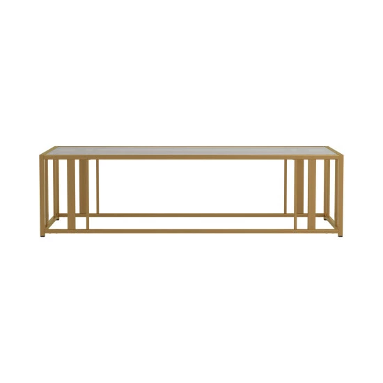 Promo ⭐ Silver Orchid Ferte Matte Brass Coffee Table ⌛ - Image 2