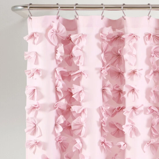 Hot Sale 𤊠Silver Orchid Sterling Polyester Shower Curtain Buttercream đ 5 Hot Sale 𤊠Silver Orchid Sterling Polyester Shower Curtain Buttercream đ - Image 3