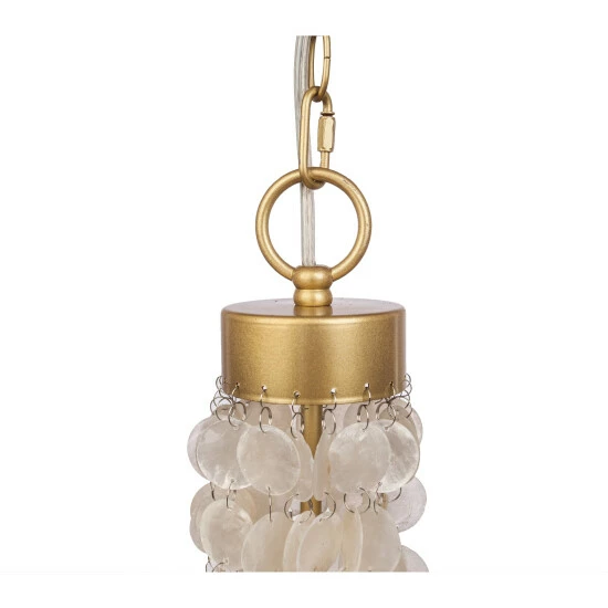 Deals đ Silver Orchid Epstewin Brushed Gold And Capiz Shell Candelabra - 20.75"L X 20.75"W X 27.5"H đ 7 Deals đ Silver Orchid Epstewin Brushed Gold And Capiz Shell Candelabra - 20.75"L X 20.75"W X 27.5"H đ - Image 5