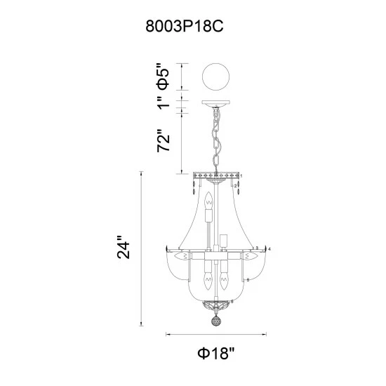 Best Pirce đ Silver Orchid Alexander 8-light Chandelier With Chrome Finish â¤ď¸ - Image 2