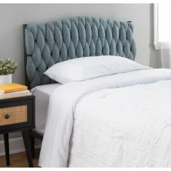 Best deal ❤️ Silver Orchid Braided Matisse Twin Headboard Cream 🧨