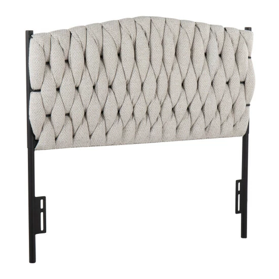 Best deal â¤ď¸ Silver Orchid Braided Matisse Twin Headboard Cream 𧨠- Image 3