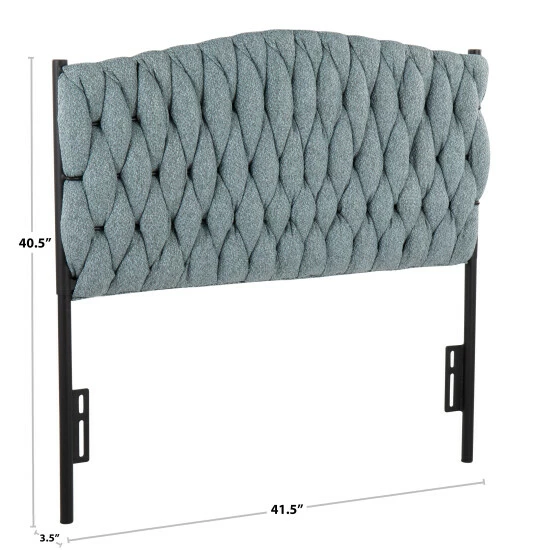 Best deal â¤ď¸ Silver Orchid Braided Matisse Twin Headboard Cream 𧨠- Image 5