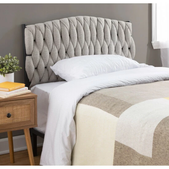 Best deal â¤ď¸ Silver Orchid Braided Matisse Twin Headboard Cream 𧨠- Image 7