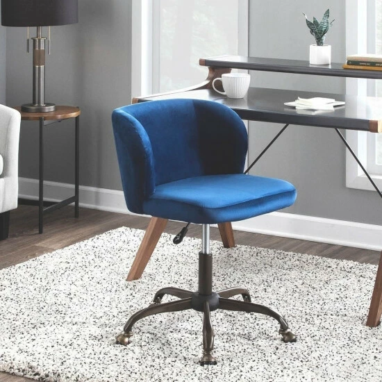Best Sale 🤩 Silver Orchid Harding Velvet Task Chair ✨ 3 Best Sale 🤩 Silver Orchid Harding Velvet Task Chair ✨