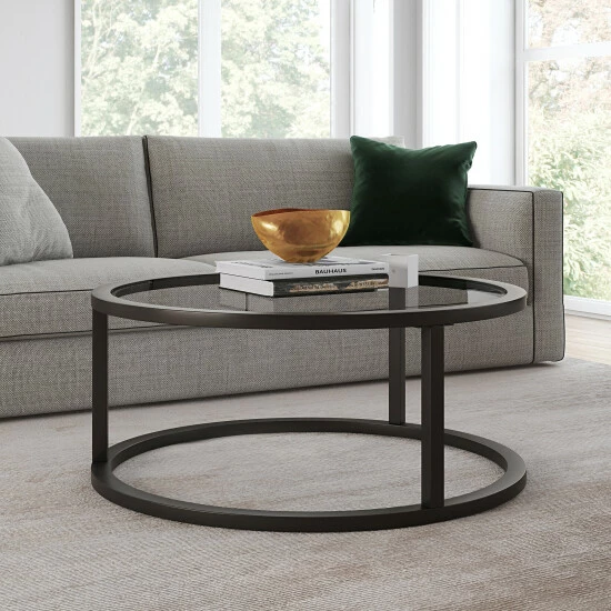 Flash Sale đ Silver Orchid Stossel Round Metal Coffee Table Blackened Bronze đŻ 3 Flash Sale đ Silver Orchid Stossel Round Metal Coffee Table Blackened Bronze đŻ