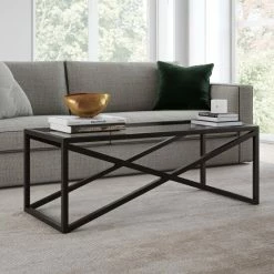 Deals 💯 Silver Orchid Stifter Blackened Bronze Coffee Table 💯