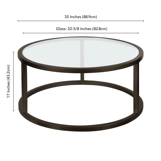 Flash Sale đ Silver Orchid Stossel Round Metal Coffee Table Blackened Bronze đŻ 5 Flash Sale đ Silver Orchid Stossel Round Metal Coffee Table Blackened Bronze đŻ - Image 3