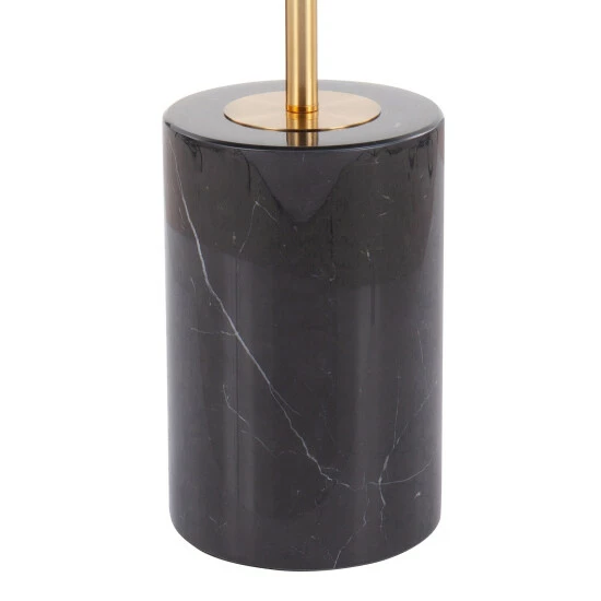 Best Sale đŻ Silver Orchid Symbol Side Table With Black Marble Base Clear Glass/gold Metal đ„ - Image 8