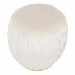 Discount 🔥 Silver Orchid Ralph Velvet & Gold Contemporary Metal Ottoman Cream 👍 -Silver Orchid Shop unnamed file 1348
