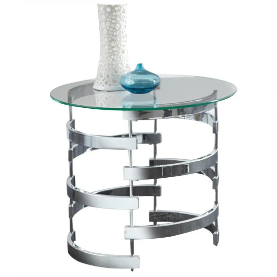 Best Sale đ€© Silver Orchid Bardeen Round End Table đ - Image 2