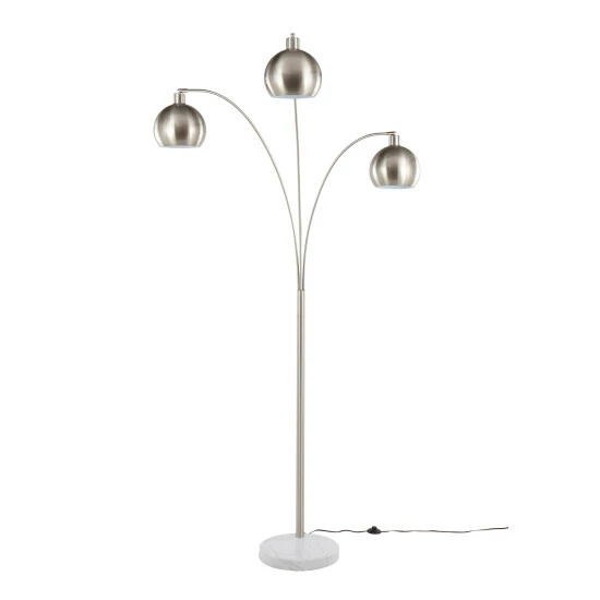 Buy đ Silver Orchid Bridget 3-Light Arched Floor Lamp â 10 Buy đ Silver Orchid Bridget 3-Light Arched Floor Lamp â - Image 8