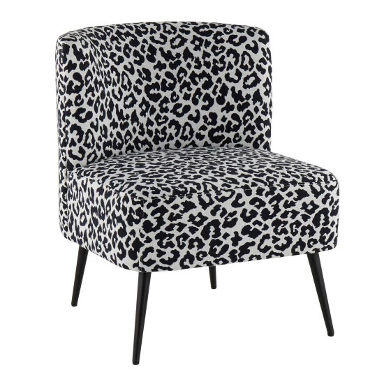 Cheap âď¸ Silver Orchid Harding Leopard Print Slipper Chair Black Leopard & Black đ - Image 3