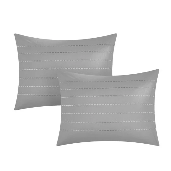 Best Pirce đ Silver Orchid Monroe 4-piece Grey Duvet Cover Set đ - Image 3