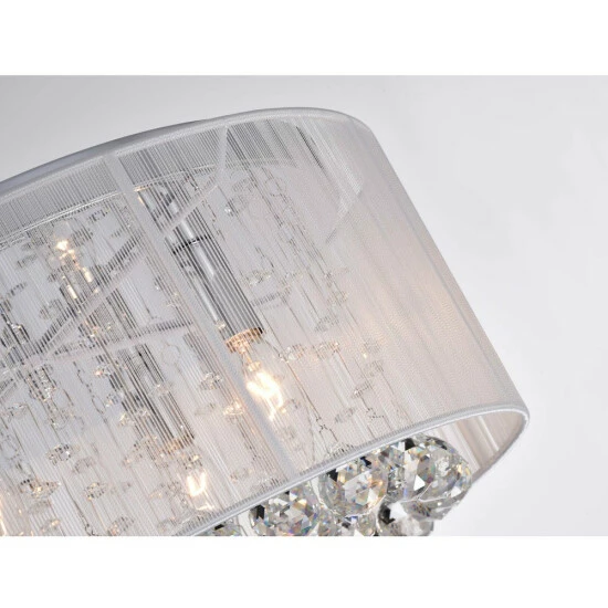 Brand new đ Silver Orchid Taylor 4-light Chrome And White Crystal Chandelier âď¸ - Image 4