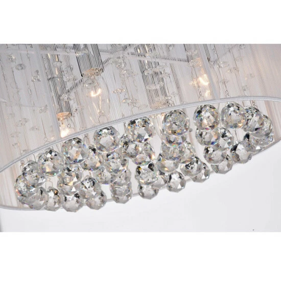 Brand new đ Silver Orchid Taylor 4-light Chrome And White Crystal Chandelier âď¸ - Image 5