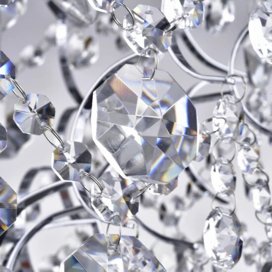 Cheapest ๐ Silver Orchid Taylor Elegant Indoor 3-light Chrome/ Crystal Chandelier ๐ - Image 4