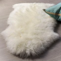 Hot Sale 🔔 Silver Orchid Nansen Genuine Soft Australian Sheepskin Rug Firod Blue 🤩