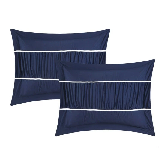 Top 10 đ Silver Orchid Monroe Navy 10-piece Bed In A Bag With Sheet Set đ - Image 3