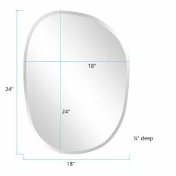 Hot Sale ⨠Silver Orchid Asymmetrical Frameless Beveled Large Decorative Accent Glam Mirror - 18 X 24 đ 11 Hot Sale ⨠Silver Orchid Asymmetrical Frameless Beveled Large Decorative Accent Glam Mirror - 18 X 24 đ -Silver Orchid Shop unnamed file 1662