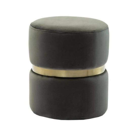 Cheap ๐ฅฐ Silver Orchid Basquette Grey Velvet Ottoman โ๏ธ
