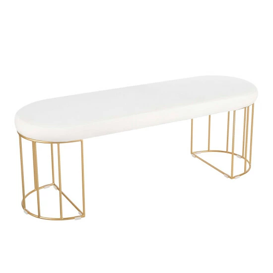Wholesale đ Silver Orchid Wray Glam Dining / Entryway Bench Green Velvet â¤ď¸ - Image 7