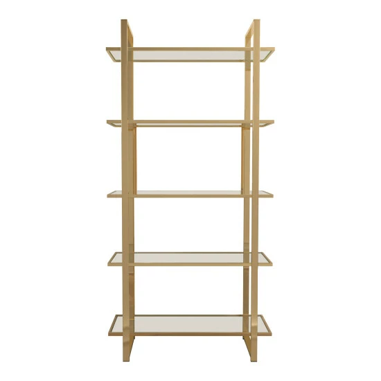 Wholesale đĽ Silver Orchid Borgstrom 5-tier Bookcase Polished Chrome đ - Image 2