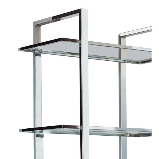 Wholesale đĽ Silver Orchid Borgstrom 5-tier Bookcase Polished Chrome đ - Image 6