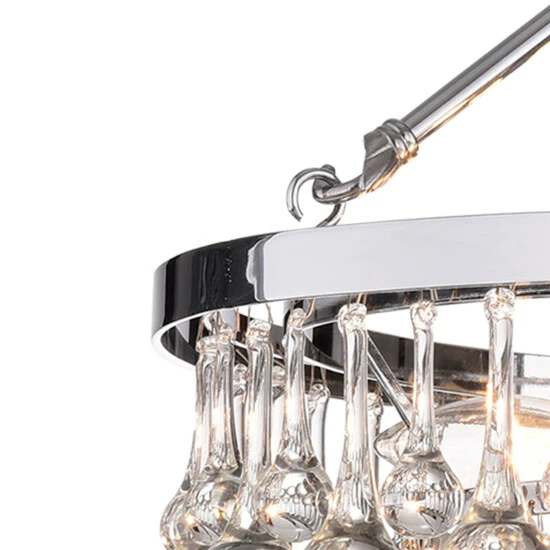 Budget đ Silver Orchid Niese Glass Crystal 9-Light Chandelier đ - Image 4