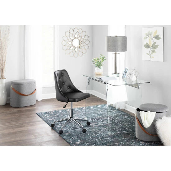 Deals ❤️ Silver Orchid Nissen Contemporary Table Lamp Grey Linen & Brushed Nickel 💯 - Image 5