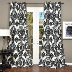Buy 🛒 Silver Orchid Lucille Venetian Faux Silk Grommet Top Curtain Panel 🌟