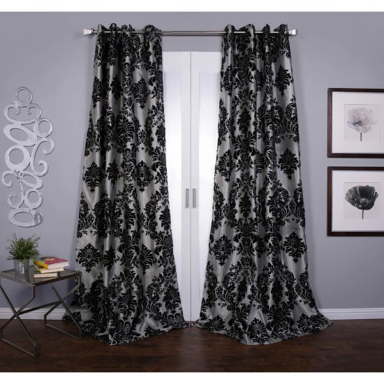 Buy đ Silver Orchid Lucille Venetian Faux Silk Grommet Top Curtain Panel đ 5 Buy đ Silver Orchid Lucille Venetian Faux Silk Grommet Top Curtain Panel đ - Image 3