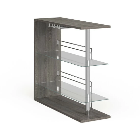 Cheap đ Silver Orchid Rehni Modern Grey Bar Table â - Image 3