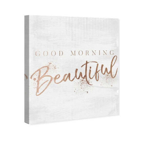 Coupon ๐ฏ Silver Orchid 'Good Morning Beautiful Rose Gold' Wall Art Canvas Print ๐ - Image 3