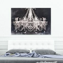 Budget 🧨 Silver Orchid 'Dramatic Entrance Night' Gallery Wrapped Canvas Art ❤️