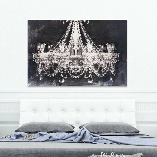 Budget 🧨 Silver Orchid 'Dramatic Entrance Night' Gallery Wrapped Canvas Art ❤️