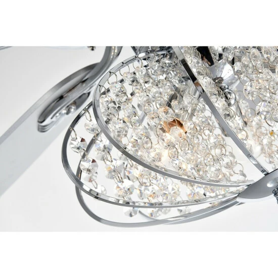 Best Sale đ Silver Orchid McAvoy Chrome 5 Blade Ceiling Fan đ 7 Best Sale đ Silver Orchid McAvoy Chrome 5 Blade Ceiling Fan đ - Image 5