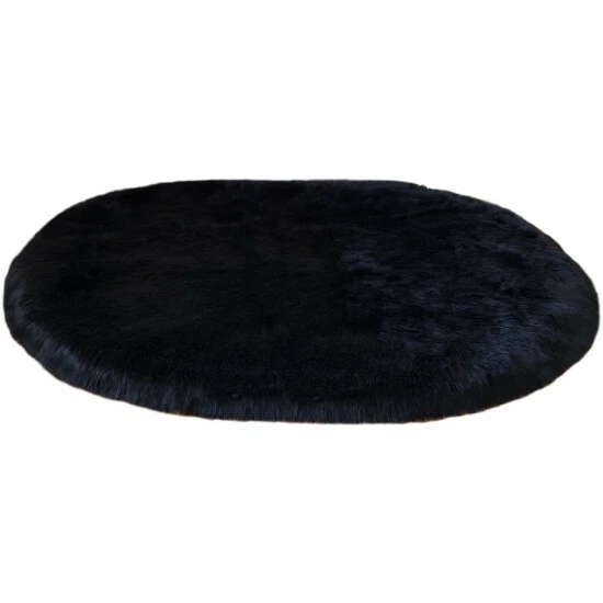 New ๐ Silver Orchid Nansen Faux Sheepskin Oval Shape Shag Area Rug Camel ๐ 4 New ๐ Silver Orchid Nansen Faux Sheepskin Oval Shape Shag Area Rug Camel ๐ - Image 2