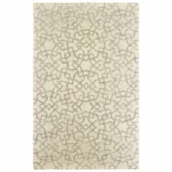 Best Pirce 👍 Silver Orchid Brooke Faded Geometric Tan/ Ivory Area Rug 🔔
