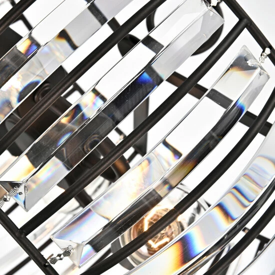 Coupon ๐ Silver Orchid Horbiger Oil Rubbed Bronze/Crystal Glass Hanging Pendant โ๏ธ - Image 6