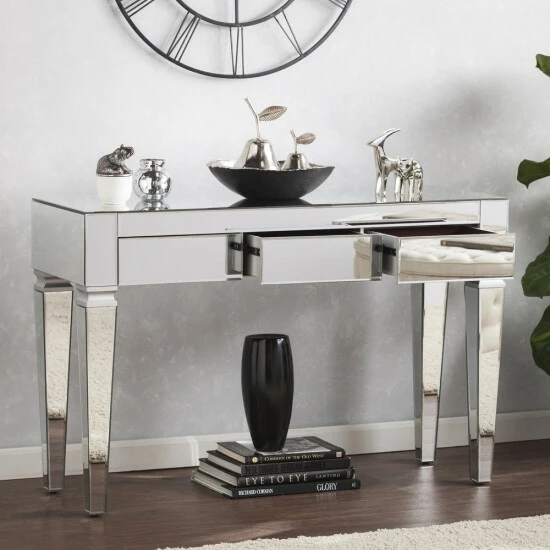 Flash Sale โค๏ธ Silver Orchid Olivia Contemporary Mirrored Console Table ๐ - Image 2