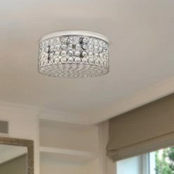 Outlet ❤️ Silver Orchid Bergman 12-inch Elipse Round Flushmount Rose Gold 🎁